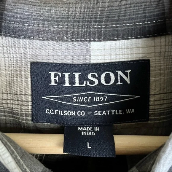 Filson Plaid Shirt Large
